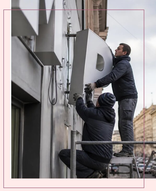 Изготовление и монтаж больших объемных букв в Волжском