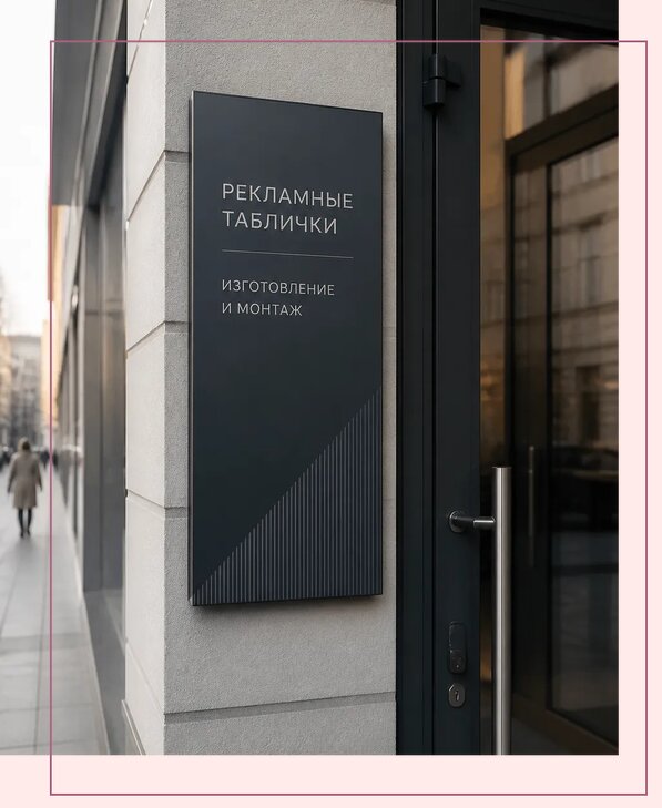Рекламные таблички в Волжском по цене от 4559 р. | Аванза-Влж