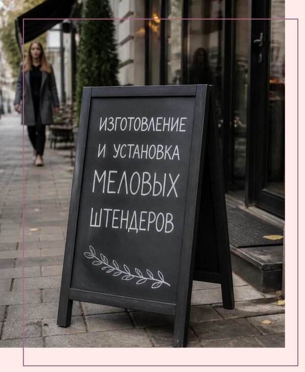 Меловые штендеры в Волжском по цене от 6585 р. | Аванза-Влж